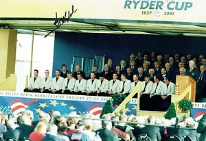 Jose Maria Olazabal Signed 2002 Ryder Cup (Cancelled 2001) Photo UACC RD - Picture 1 of 1