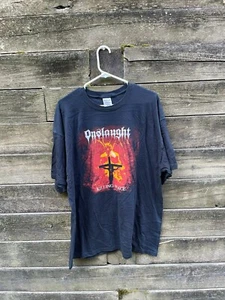 Vintage Onslaught Killing Peace T-shirt XL Spitting Blood in the Face of God - Picture 1 of 3