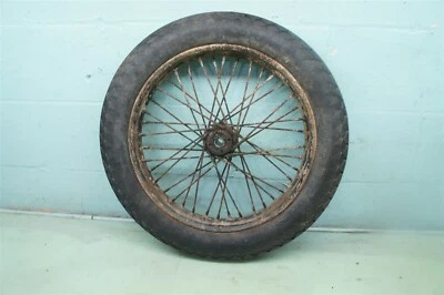 1936 HARLEY VLH V VL RL WL VLD 74 FLATHEAD KNUCKLEHEAD OEM FRONT WHEEL RIM  - Image 1 of 4