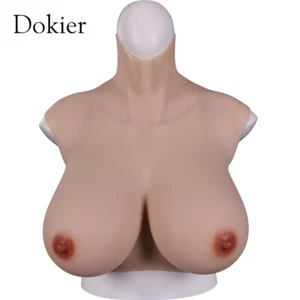Dokier Oversize Silicone Breast Forms For Large Frame Crossdresser Drag Queen - Picture 1 of 16