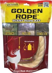 Wildlife Research Center GOLDEN ROPE™ SCENT ROPE KIT 1-30” Deer Scent Rope 391 - Picture 1 of 2