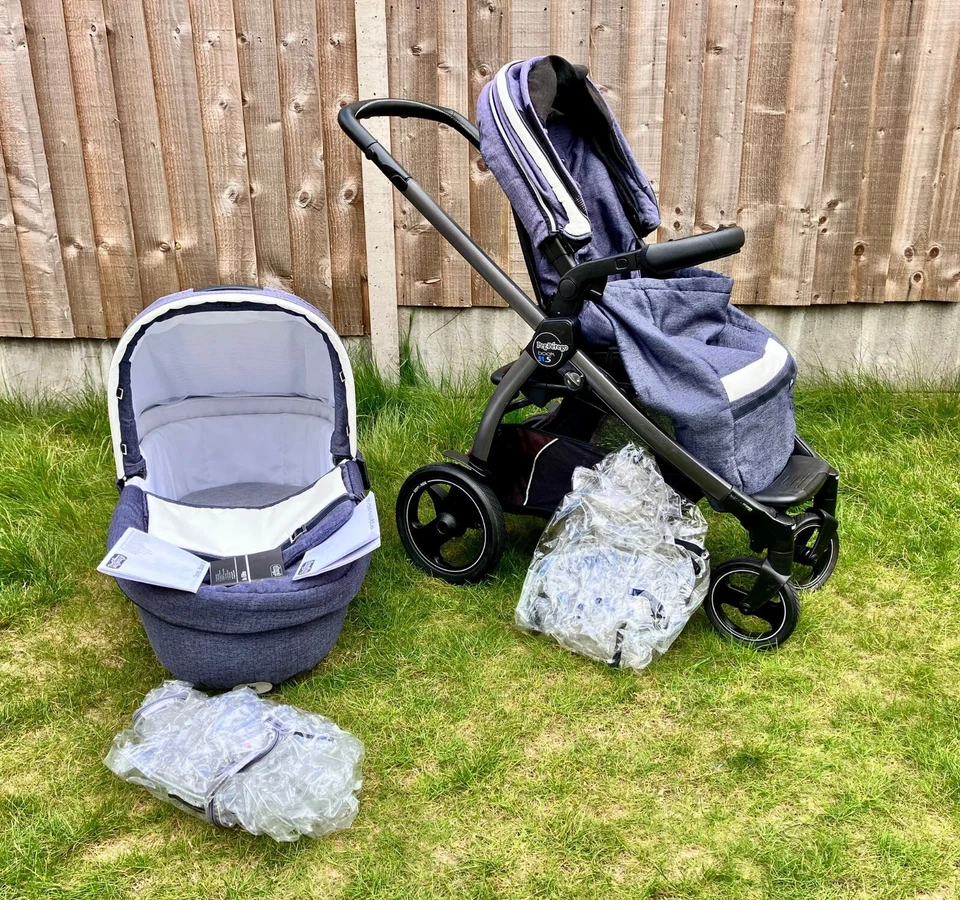 Peg-Perego Book 51 S Elite Newborn Baby Pram Pushchair Buggy Stroller Carry Cot - Image 1 of 4