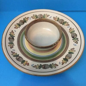 Louisville Eichel & Eiche CHIP & DIP Set Steinzeug Keramik Herbst 12" - Bild 1 von 4