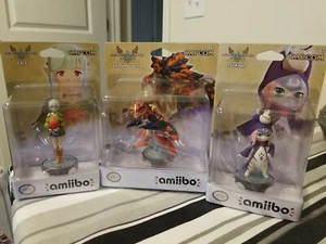 Monster Hunter Stories 2 Amiibo Razewing Rathalos Ena Tsukino Juego de 3 Figuras Nuevo - Imagen 1 de 2