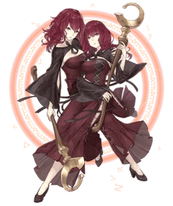 Devola and Popola SINoAlice Sticker Anime Outdoor 6" Car Decal - Picture 1 of 1