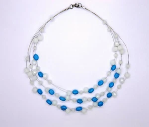 Collana Donna Acciaio con Pietre Colorate in Pasta di Turchese - Imagen 1 de 4