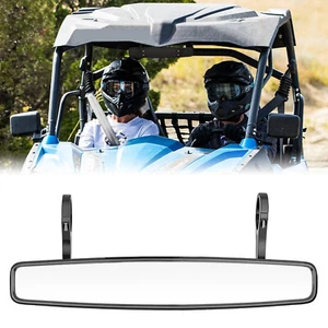 15" Wide Rear View Center Mirror w/ 1.75" Clamp Fit Kawasaki Teryx 800 750 - Picture 1 of 12
