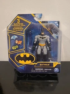 NIB Spin Master DC Batman 4" Action Figure with 3 Surprise Accessories - Picture 1 of 8