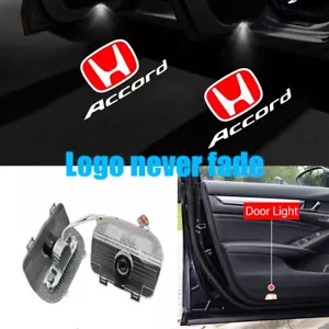 HD Led Puddle Lights Door Projector Welcome Light For Honda Accord 2014-2022 - Picture 1 of 7