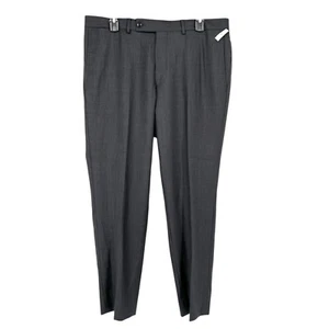 Jack Victor Mens Wool Dress Pants Size 35 Dark Gray NWOT - Picture 1 of 10