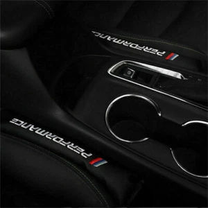 2x Universal Schwarz Autositz Lücke Lückenfüller Pad PU Leder für BMW 3 5 7 G1L2 - Bild 1 von 10