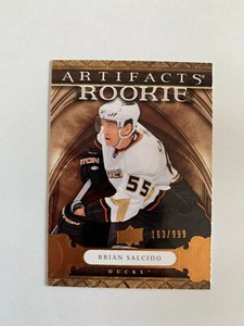 2009-10 Artifacts #187 Brian Salcido RC 163/999 - Anaheim Ducks