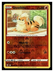 Pokemon Fusion Strike GROWLITHE 032/264 Reverse Holo - Picture 1 of 1