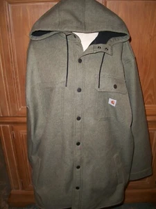 Carhartt Rain Defender Relaxed Fit Heavyweight Hooded Shirt Jacket Shacket 2XL - Picture 1 of 5