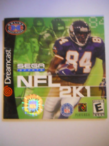 NFL 2K1 Dreamcast Manual