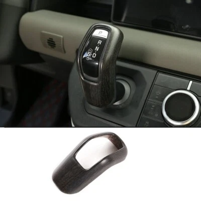 Cubierta de moldura de perilla de cambio de marchas de auto compatible con Land Rover Defender 90 110 130 2020-2025 Foto 1 de 4