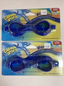 Cabana Sports Kids Silicone Beginner Googles Hydrokids 2 Pk Blue - Picture 1 of 5