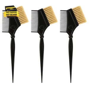 3Pcs Hair Dyeing Brushes Comfortable Handle Hair Tint Applicators for Salon Diy - Picture 1 of 9