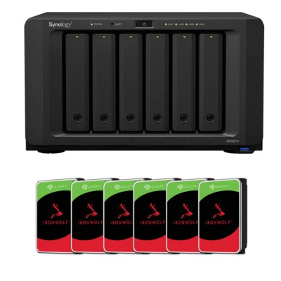 Synology DS1621+ NAS: 24TB 60-96 TB Complete Kit | High-Capacity Network Storage - Image 1 of 4