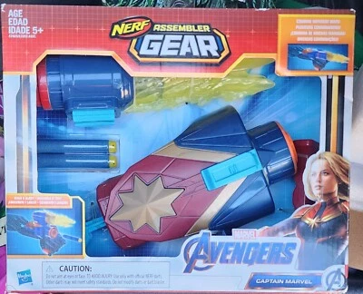 NERF  Captain Marvel Assembler Gear AVENGERS Thor Black Widow Hulk Captain  - Image 1 of 4