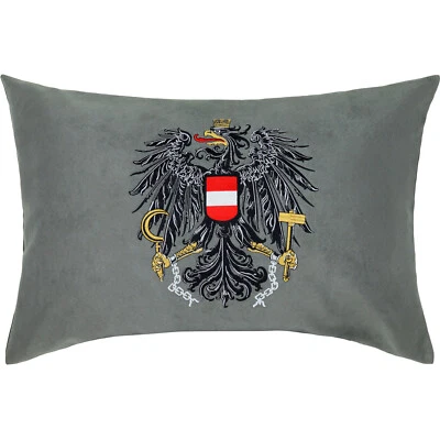 Adler Wappen Österreich Kissen Fahne Flagge I am from Austria Dekoration Patriot - Bild 1 von 4