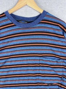 Vintage 90s Quicksilver T Shirt Striped Tee Size XL - Picture 1 of 6