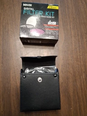 Vivitar 72mm 3-Piece Digital Filter Kit UV/CPL/ FLD Model FK72C3 - Image 1 of 4