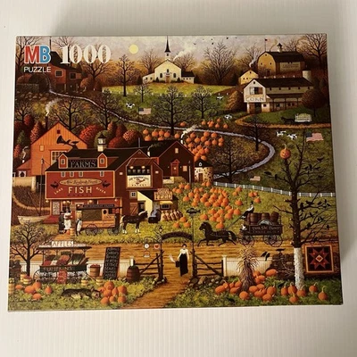 NUEVO 1995 Black Birds Roost at Mill Creek 1000 piezas rompecabezas Charles Wysocki otoño Foto 1 de 4