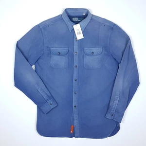 Polo Ralph Lauren Military Utility Workshirt Medium Men Long Sleeve Blue BNWT - Picture 1 of 14