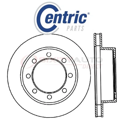 Centric C-TEK Disc Brake Rotor for 1981-1993 Dodge W250 3.7L 5.2L 5.9L L6 V8 od — 第 1/4 张图片