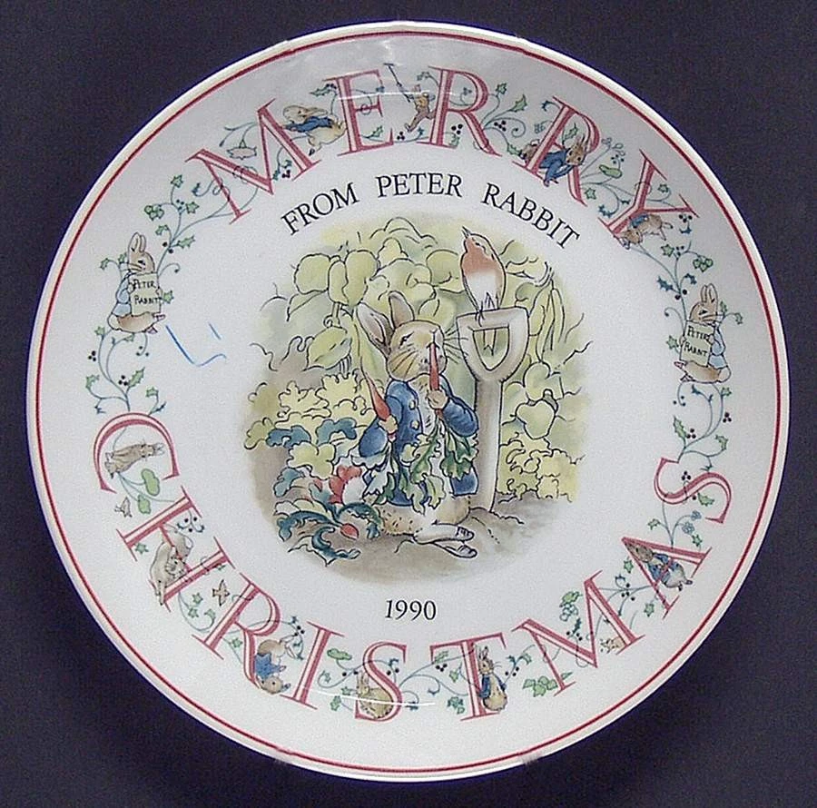 Wedgwood Peter Rabbit - Plato de Navidad 1990 - Peter Rabbit - Sin caja 1185343 Foto 1 de 1