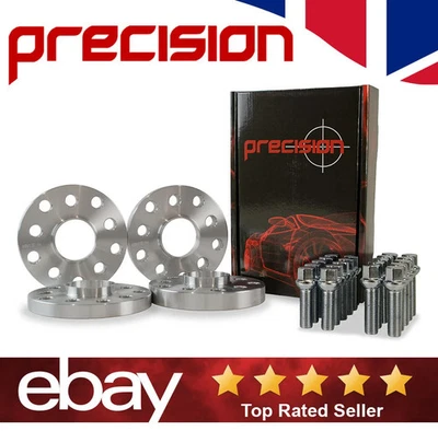 PRECISION Staggered Wheel Spacer Kit 15/20mm with Bolts for VW Tiguan Alloys