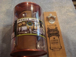 NEU SHARPER IMAGE 8-TEILIGES MIXOLOGY SET & CARHARTT WANDBEHANG FLASCHENÖFFNER - Bild 1 von 7