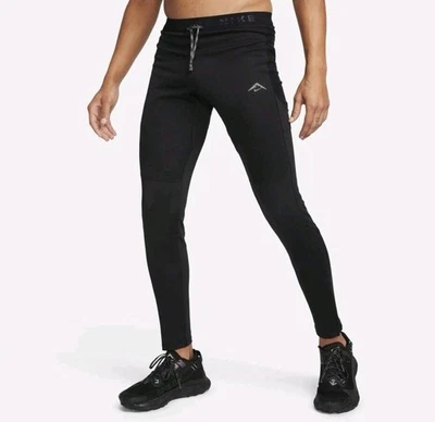 $145 Nike Trail Lunar Ray Winterized Running Tights Pants Size Large FB8599 010 - Image 1 of 4