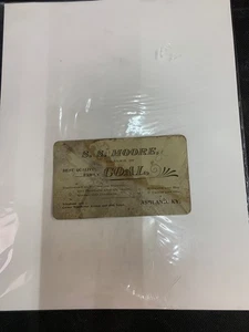 Vintage Business Card - S. S. Moore - Ashland, KY --- Coal Dealer - Picture 1 of 3
