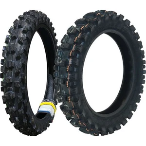 Dunlop 60/100-14 80/100-12 Tire Set MX34 Front Rear CRF110 KLX110 TTR110 - Picture 1 of 4