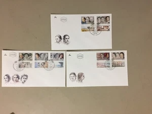 Three Israel fdc with woman personalities stamps - Picture 1 of 1