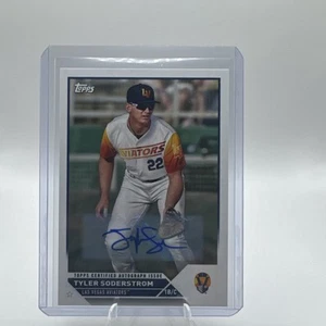2023 Topps Pro Debut TYLER SODERSTROM AUTO Las Vegas Aviators ATHLETICS - Picture 1 of 2