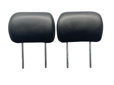 2018-2022 FORD F350 RH FRONT RIGHT & LEFT HEAD REST LEATHER SET (2) | BLACK (5B) - Image 1 of 4