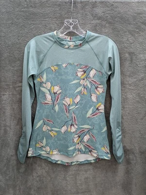 Top de compresión Calia Carrie Underwood para mujer pequeño floral malla manga acanalada  Foto 1 de 4