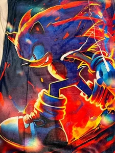 Sonic The Hedgehog 50x40 Throw Blanket - Picture 1 of 2