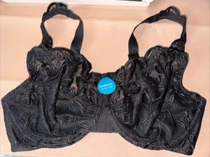 NWT Vtg 2004 Bali Lace Desire Minimizer Underwire Bra #3373 Black 38D - Picture 1 of 3