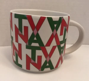 Teavana 2016 Tee Kaffee alles 12 Unzen Becher Abstrakt Weihnachten Urlaub EUC - Bild 1 von 4