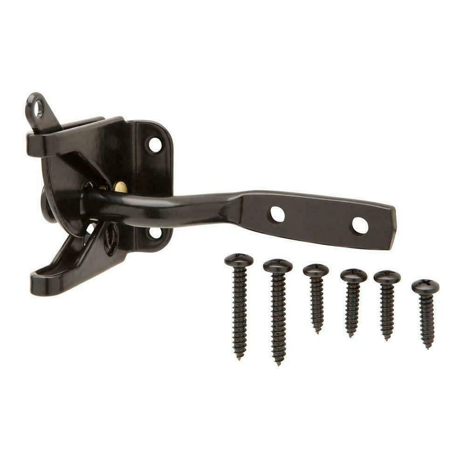 Everbilt Gate Latch Black Finish Self-latching #861 529