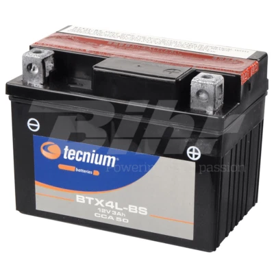 TECNIUM HUSQVARNA SMS4 125 2010-2013 BATTERIA YTX4L-BS 12V 3AH