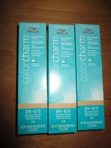 WELLA Color Charm Demi Permanent Hair Color 2oz SET OF 3 LT. NATURAL BLONDE - Picture 1 of 1