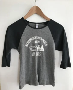 Bella Slippery Noodle Inn Girls Long Sleeve Pull Over Top Gray Size Small S P - Picture 1 of 6