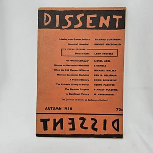 DISSENT Quarterly Autumn 1958 - Includes essay by Leon Trotsky - Bild 1 von 8