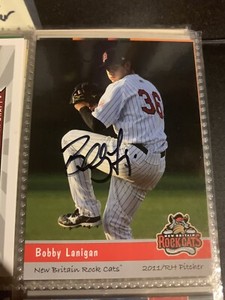 Bobby Lanigan autographed Minor league baseball card