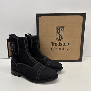 Tredstep Ireland Spirit Paddockstiefel mit Frontreißverschluss Damengröße 9 schwarz - Bild 1 von 11